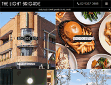 Tablet Screenshot of lightbrigade.com.au